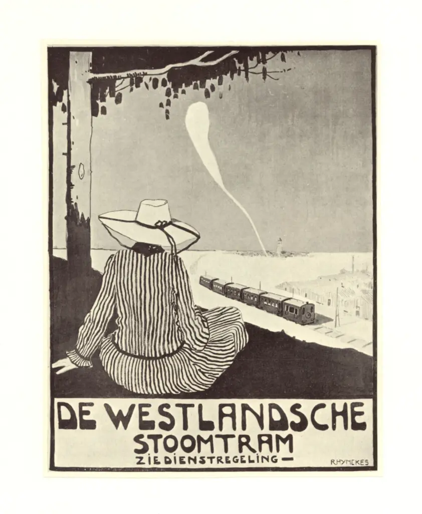 Anonimo , Hynckes, Roul - sec. XX - De Westlandsche stoomtram ziedienstregeling , fronte