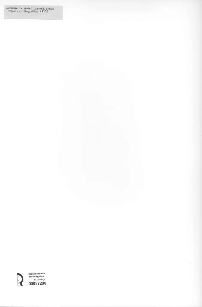 Anonimo , Jonniaux, Alfred - sec. XX - Le g&eacute;n&eacute;ral Gourand , retro