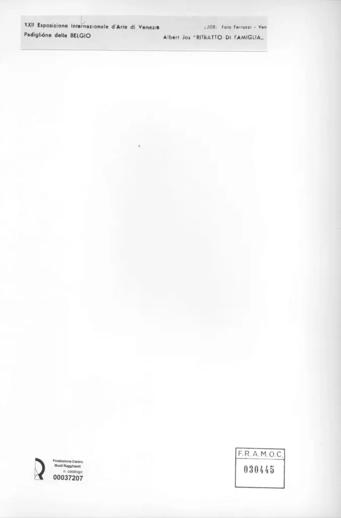 Fotografia Ferruzzi , Jos, Albert - sec. XX - Ritratto di famiglia , retro