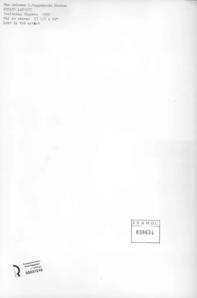 Anonimo , Landuyt, Octave - sec. XX - Reclining Figures , retro