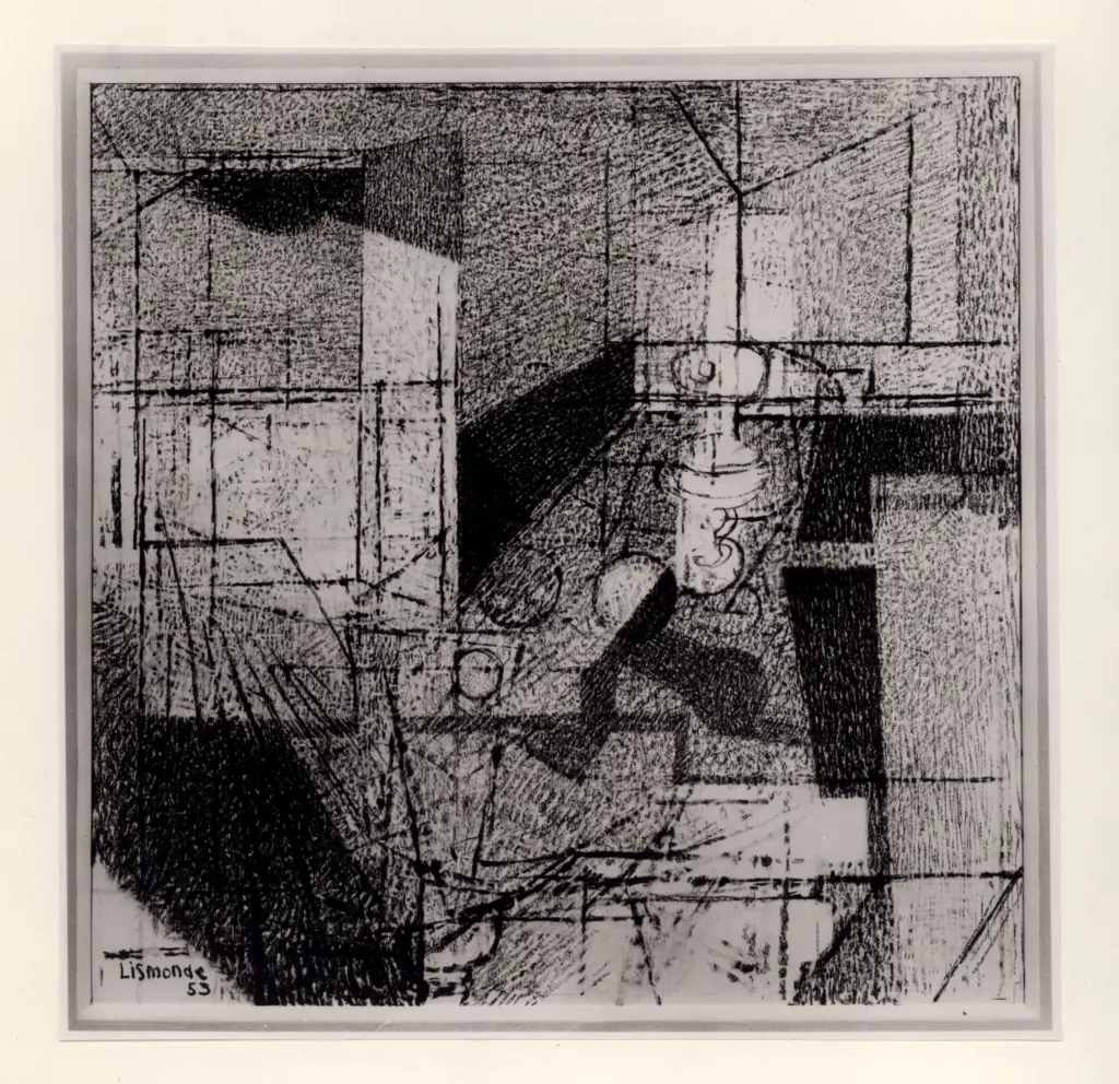 Anonimo , Lismonde, J. - sec. XX - Table et balcon , fronte