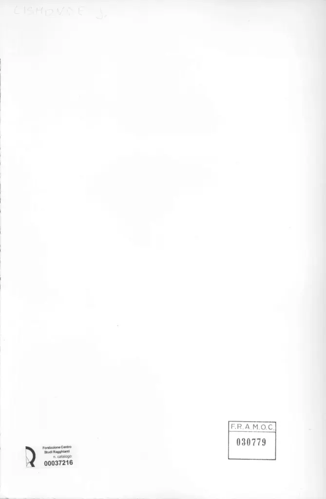 Anonimo , Lismonde, J. - sec. XX - Composizione , retro