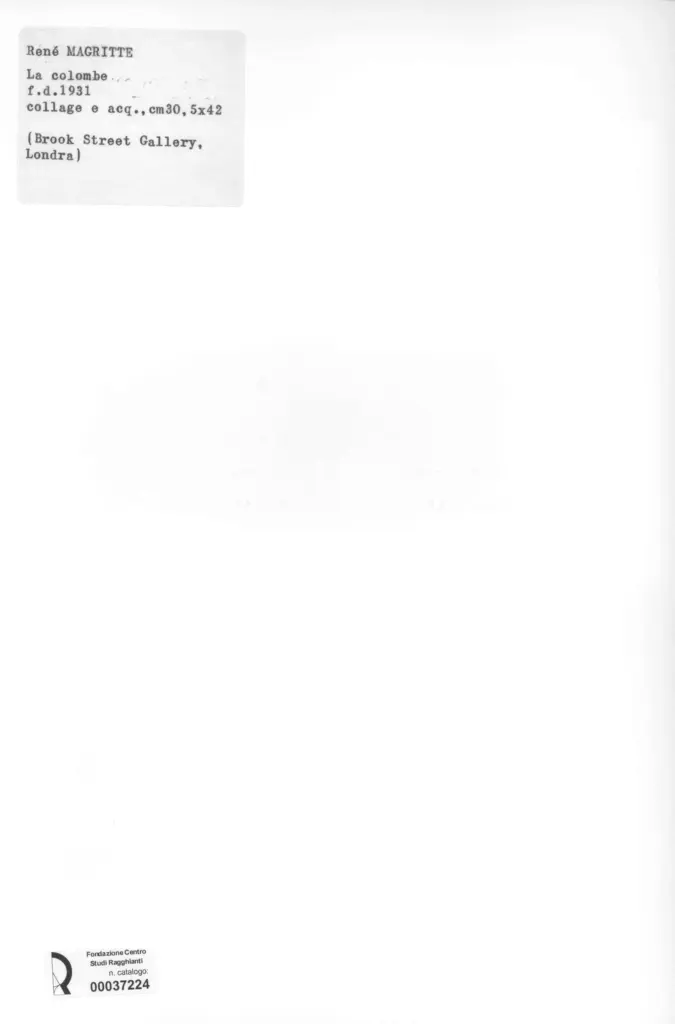 Anonimo , Magritte, Ren&eacute; - sec. XX , retro