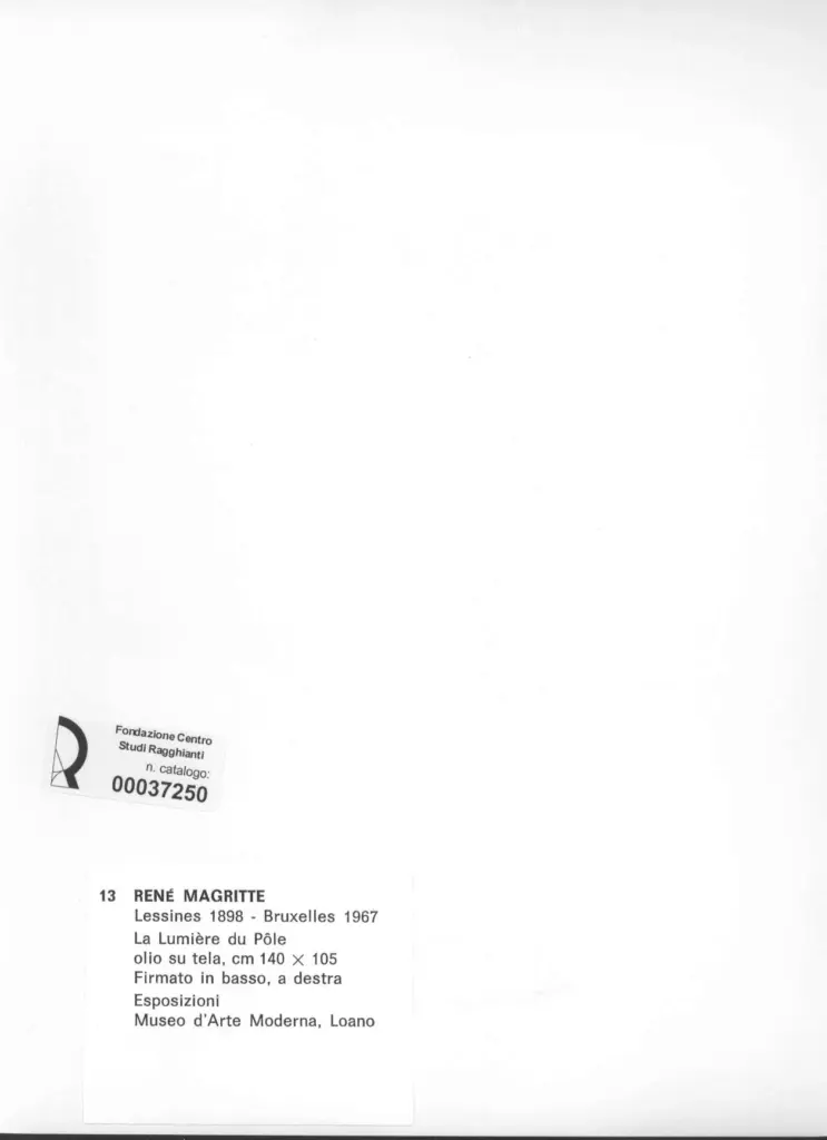 Anonimo , Magritte, Ren&eacute; - sec. XX , retro