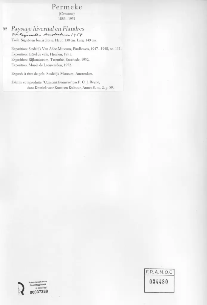 Anonimo , Permeke, Constant , retro