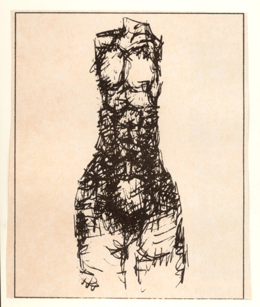 Anonimo , Ubac, Raoul - sec. XX - Disegno , fronte