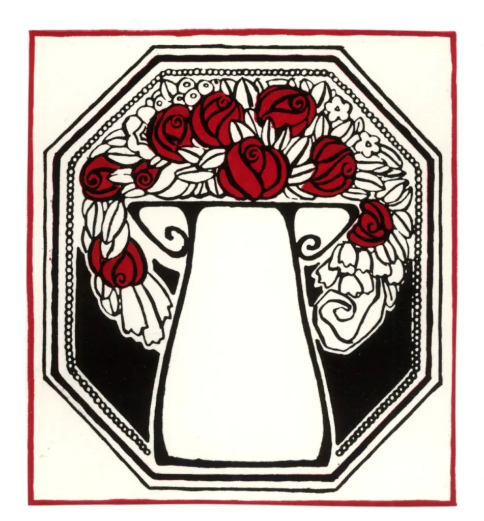 Anonimo , van de Velde, Henri - sec. XIX/ XX - Vaso di fiori , fronte