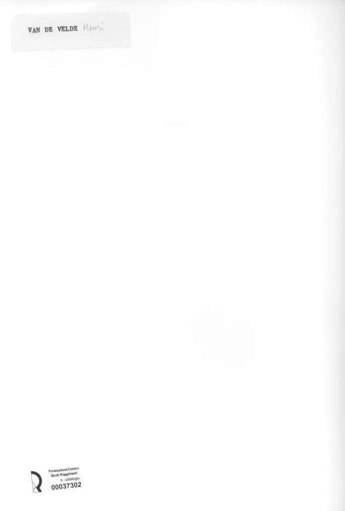 Anonimo , van de Velde, Henri - sec. XIX/ XX - Vaso di fiori , retro