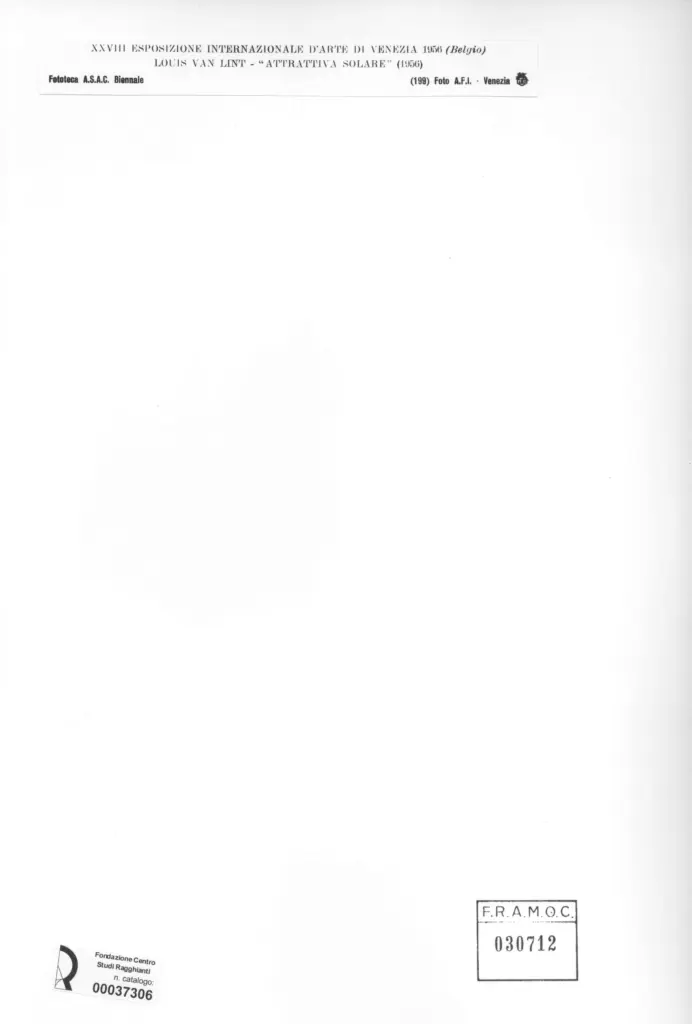 A.F.I. Agenzia Fotografica Industriale , Van Lint, Louis - sec. XX - Attrattiva solare , retro