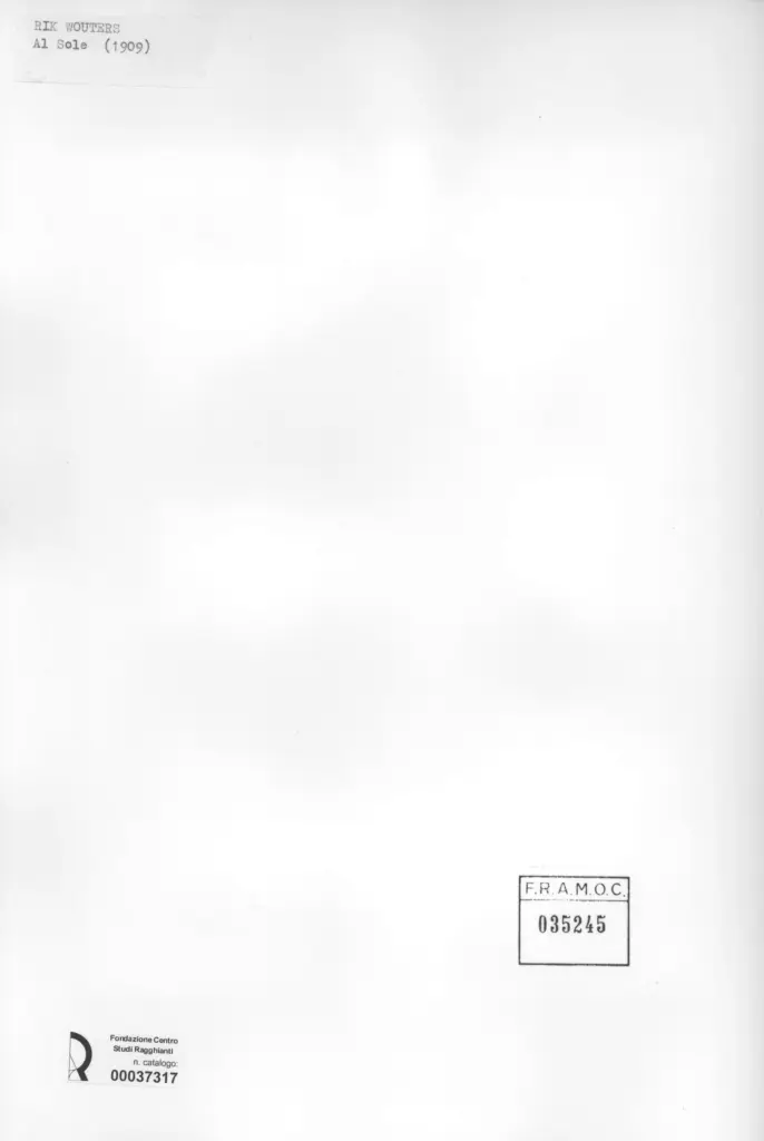 Anonimo, Anonimo , retro