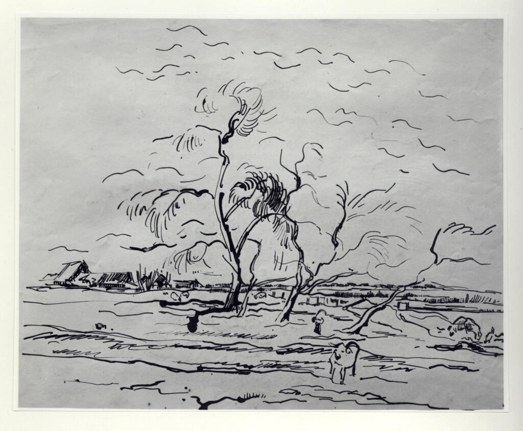 A.F.I. Agenzia Fotografica Industriale , Wouters, Rik - sec. XX - Paesaggio con alberi , fronte