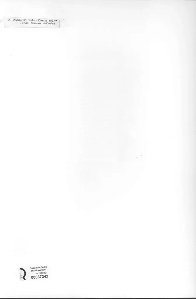 Anonimo , Diulgheroff, Nicoly - sec. XX - Isadora Duncan , retro