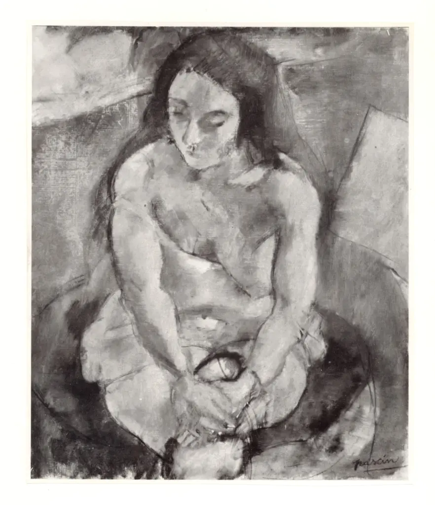 Pascin, Jules , La Modele au tabouret