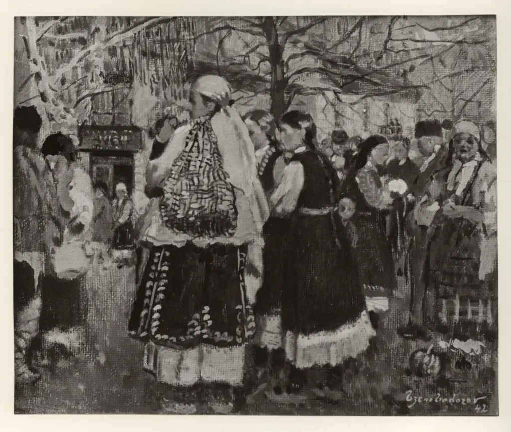 Fotografia Ferruzzi , Todoroff, Zeno - sec. XX - Mercato , fronte