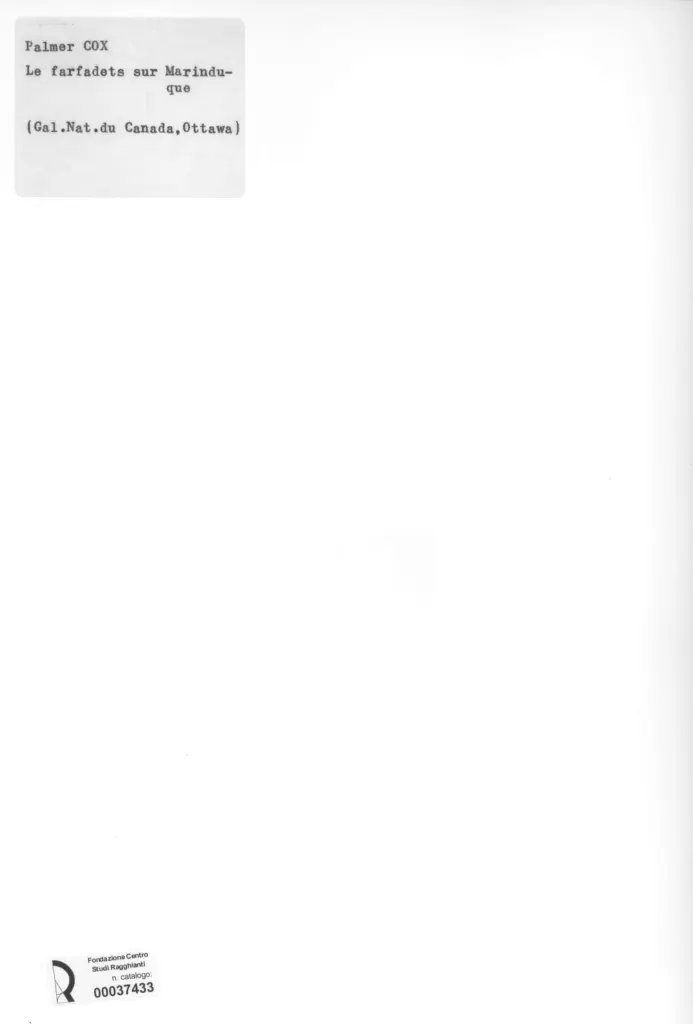 Anonimo , Cox, Palmer - sec. XIX/XX - Le farfadets sur Marinduque , retro