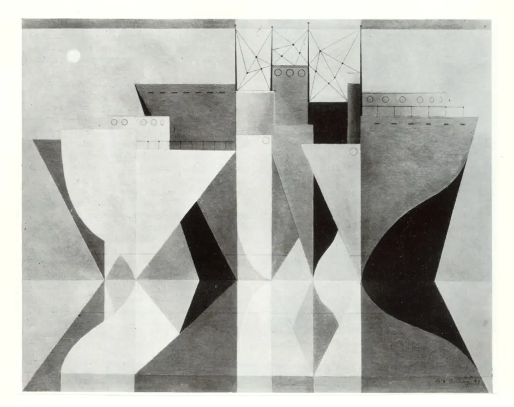 Anonimo , Binning, B.C. - sec. XX - Ships in a Classical Calm , fronte