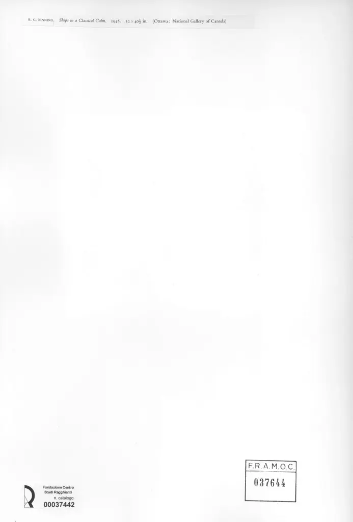 Anonimo , Binning, B.C. - sec. XX - Ships in a Classical Calm , retro