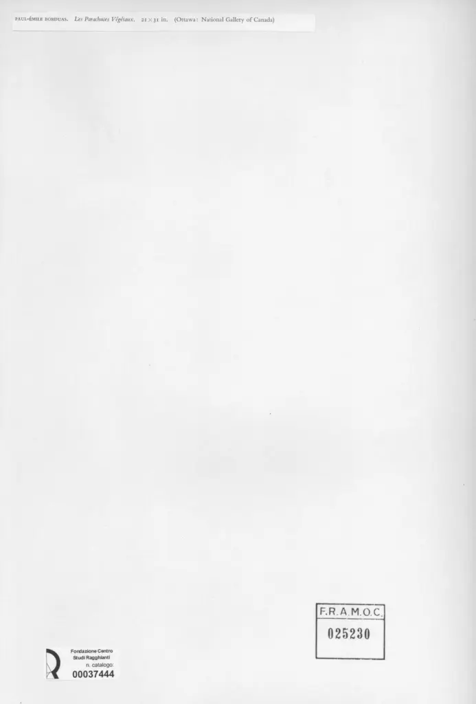 Anonimo , Borduas, Paul-Emile - sec. XIX/ XX - Les Parachutes V&eacute;g&eacute;taux , retro