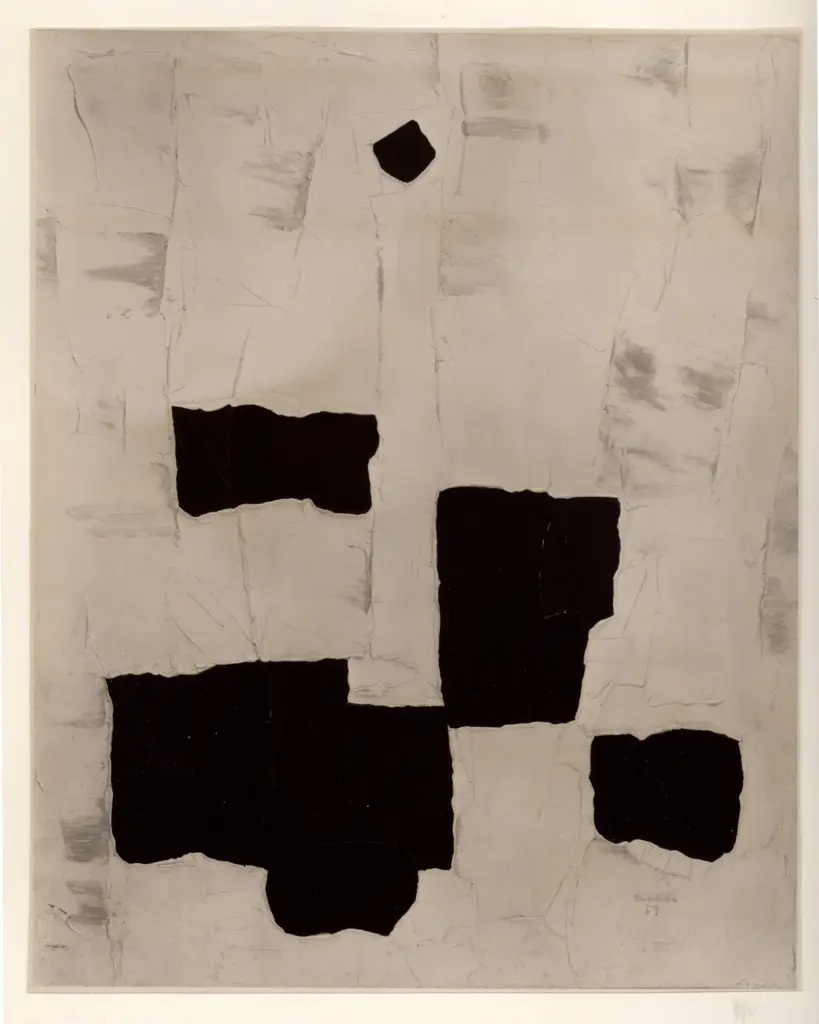 Anonimo , Borduas, Paul-Emile - sec. XX - Black star , fronte