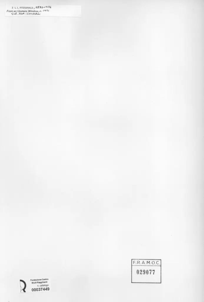 Anonimo , Fitzgerald, L.L. - sec. XX - From an Upstair Window , retro