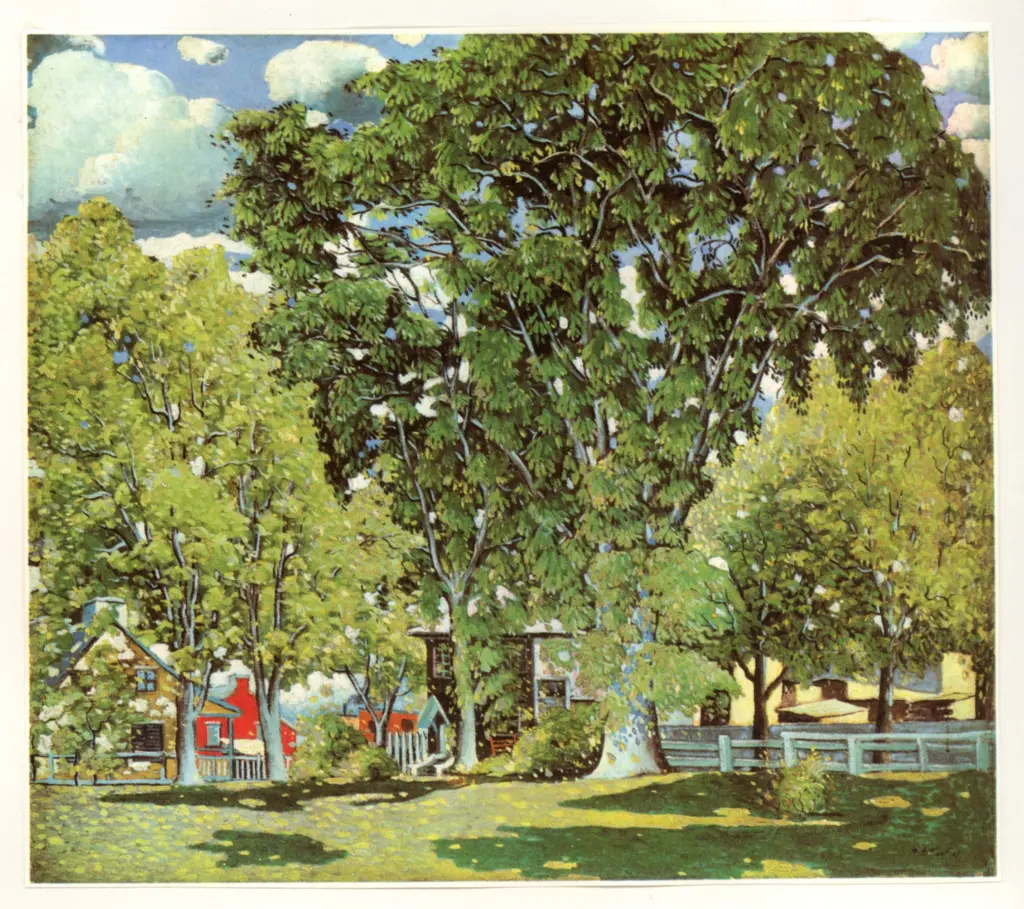 Anonimo , Fortin, Marc-Aur&egrave;le - sec. XX - Landscape, Ahuntsic , fronte