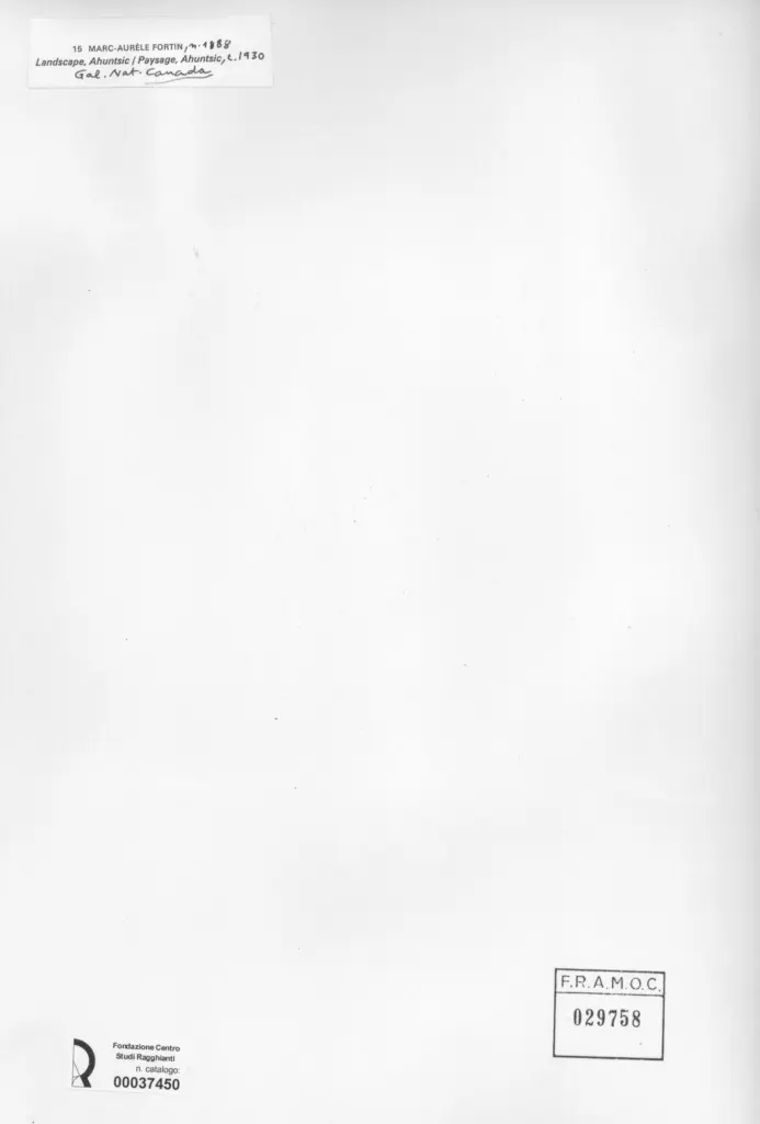 Anonimo , Fortin, Marc-Aur&egrave;le - sec. XX - Landscape, Ahuntsic , retro