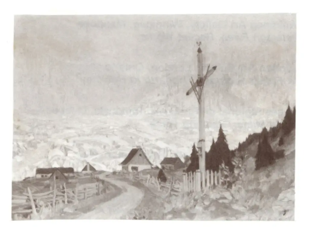 Anonimo , Gagnon, Clarence - sec. XX - La croix de chemin, automne , fronte