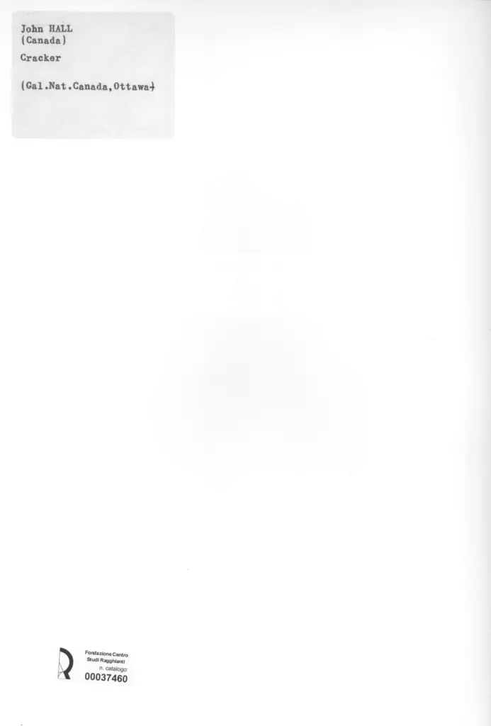 Anonimo , Hall, John - sec. XX - Cracker , retro
