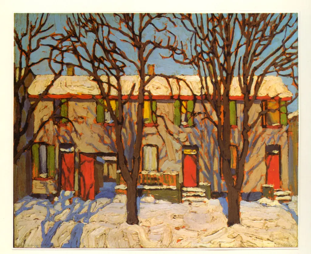 Anonimo , Harris, Lawren - sec. XX - Toronto houses , fronte