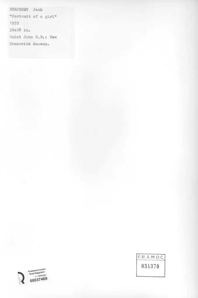 Anonimo , Humprey, Jack W. - sec. XX - Portrait of a Girl , retro