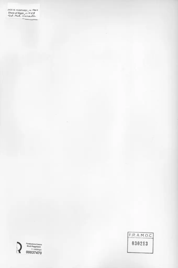 Anonimo , Humprey, Jack W. - sec. XX - Shore of night , retro
