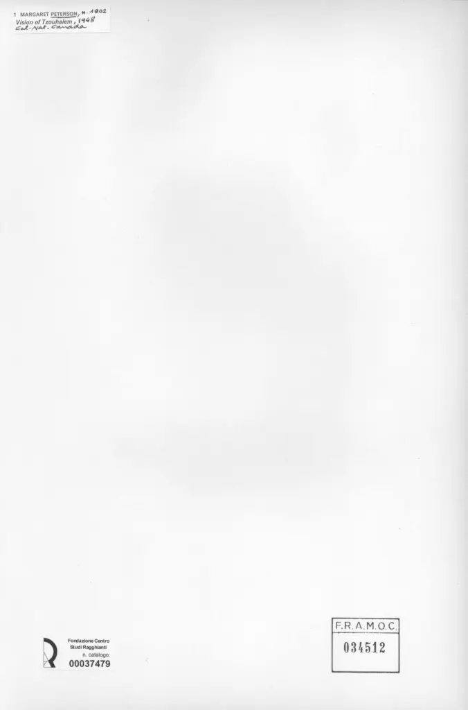 Anonimo , Peterson, Margaret - sec. XX - Vision of Tzouhalem , retro