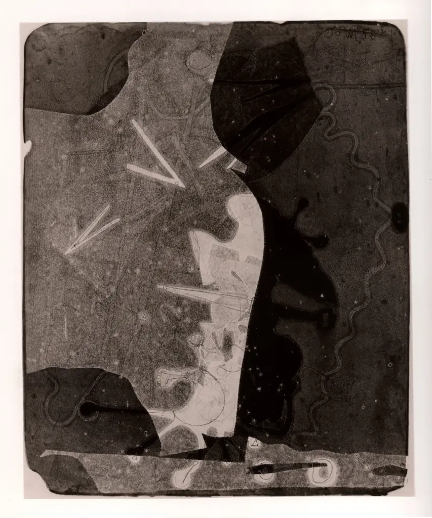 Anonimo , Town, Harold - sec. XX - Centaur entering a school of Barbizon forest , fronte