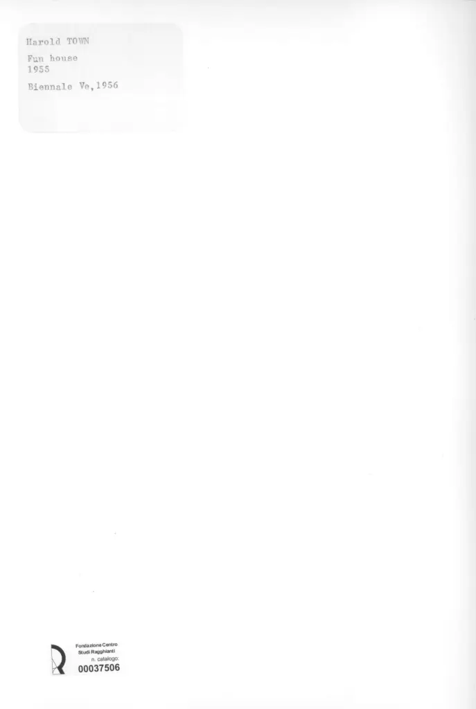 Anonimo , Town, Harold - sec. XX - Fun house , retro