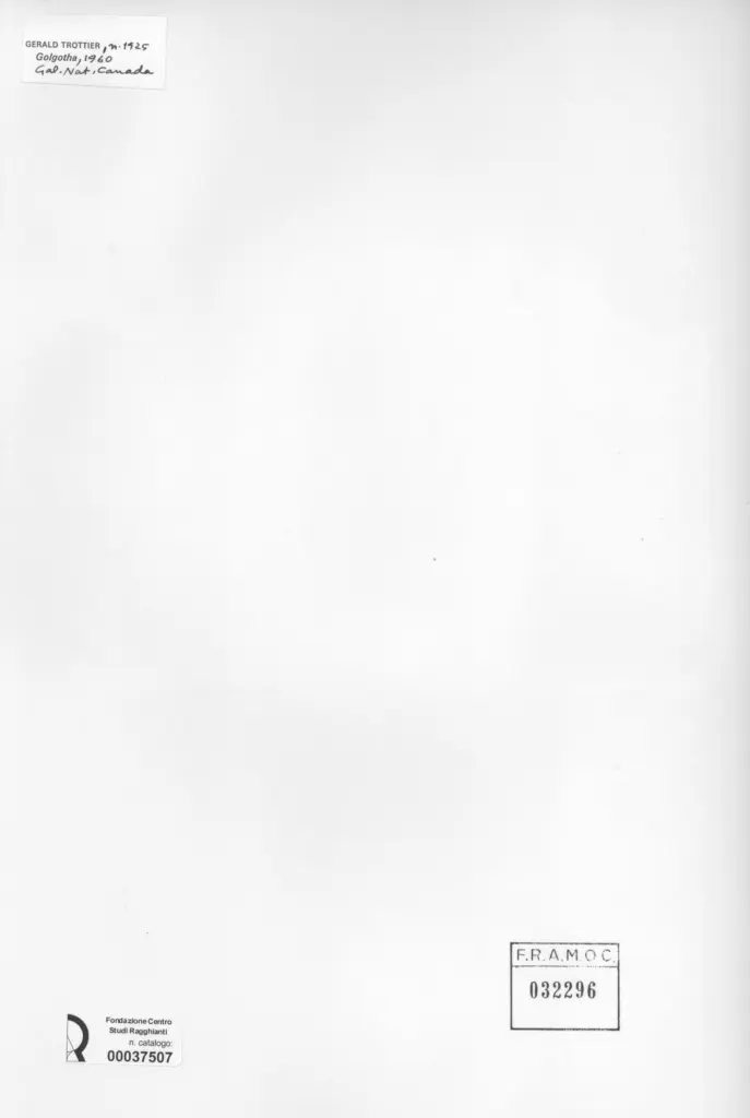 Anonimo , Trottier, Gerald - sec. XX - Golgotha , retro