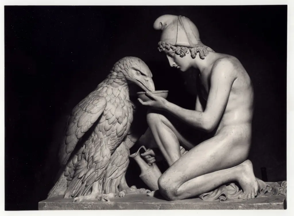 Thorwaldsen, Bertel , Giove e Ganimede