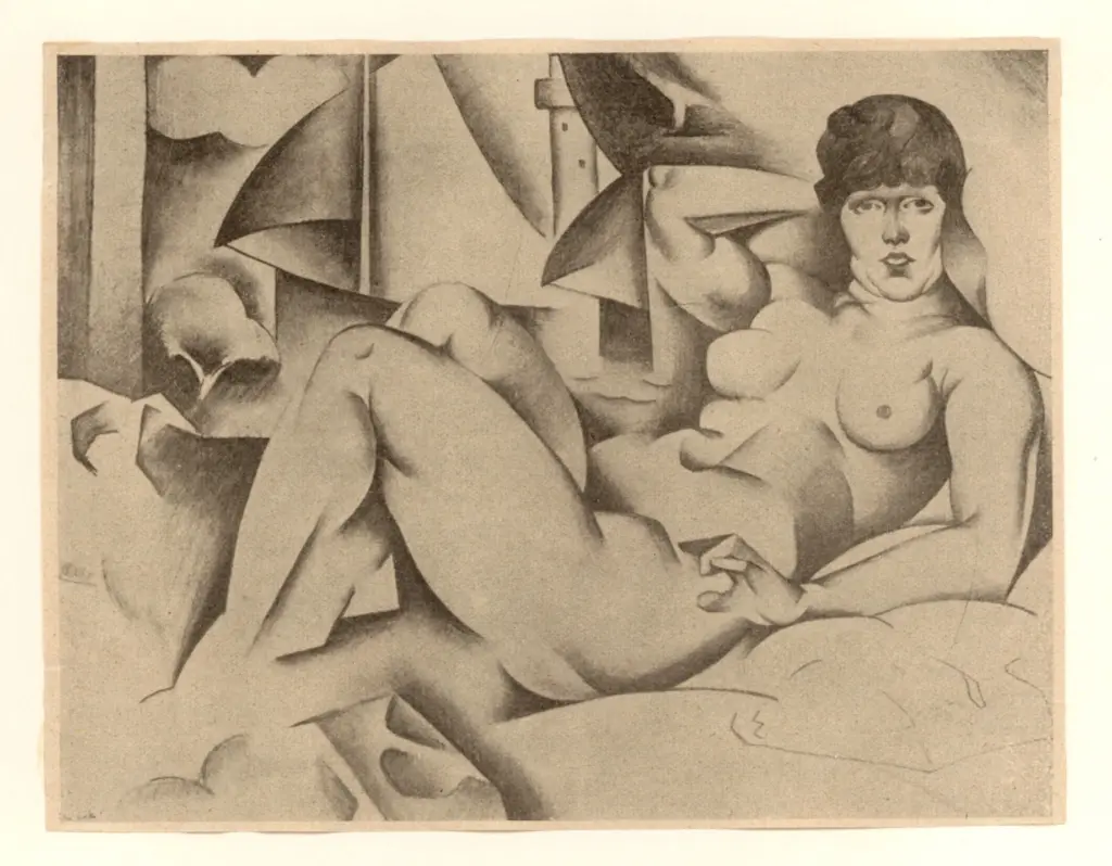 Anonimo , Coubine, Othon - sec. XX - Silberftifzeichnung , fronte