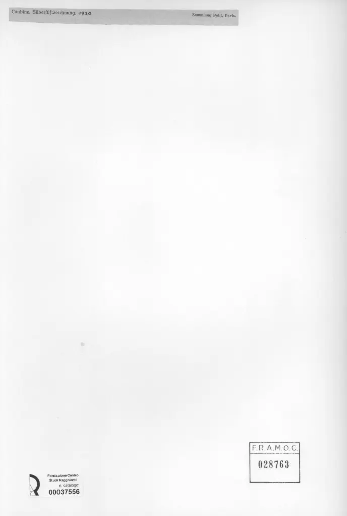 Anonimo , Coubine, Othon - sec. XX - Silberftifzeichnung , retro