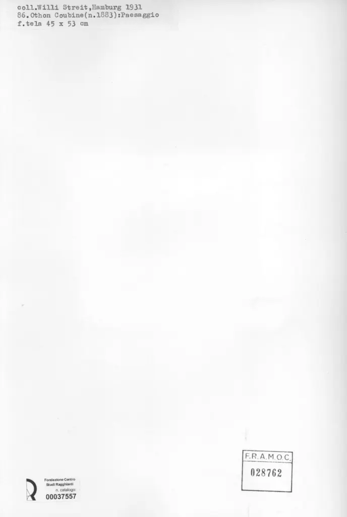 Anonimo , Coubine, Othon sec. XX , retro