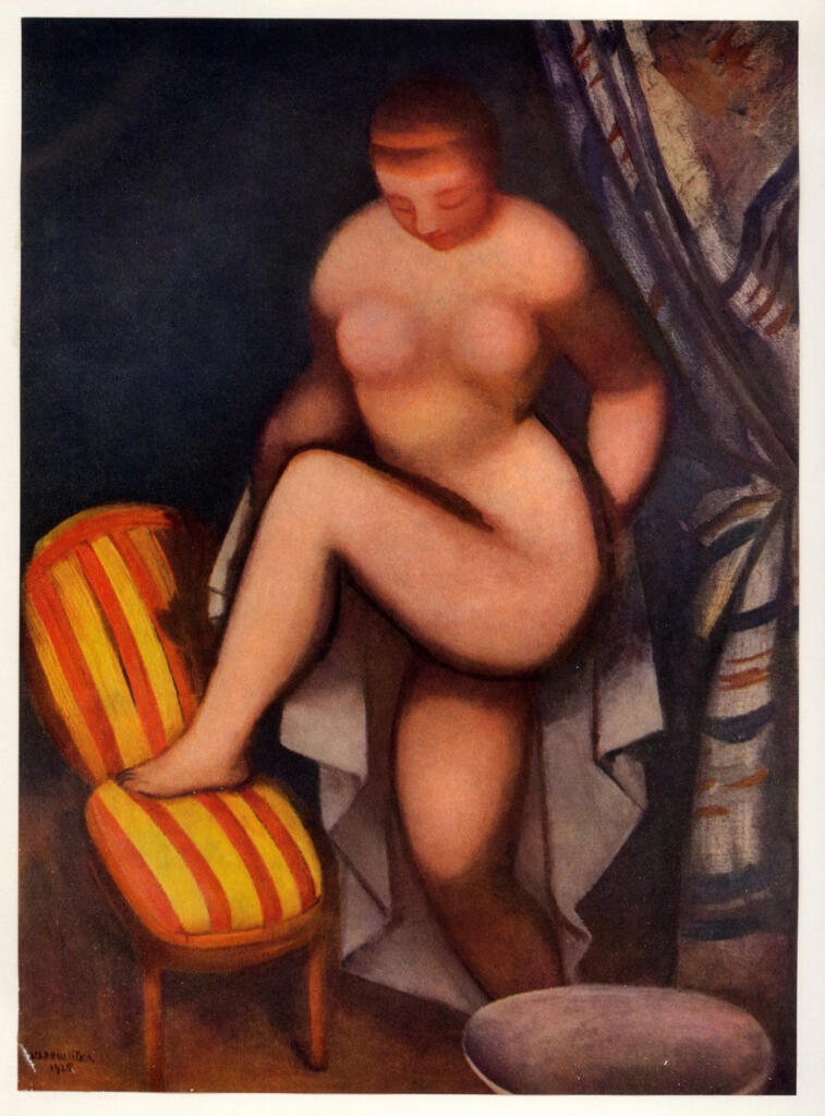 Anonimo , Kremli&#268;ka, Rudolf - sec. XX - Donna che si asciuga , fronte