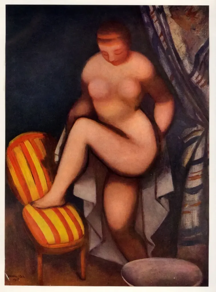 Anonimo , KremliČka, Rudolf - sec. XX - Donna che si asciuga , fronte