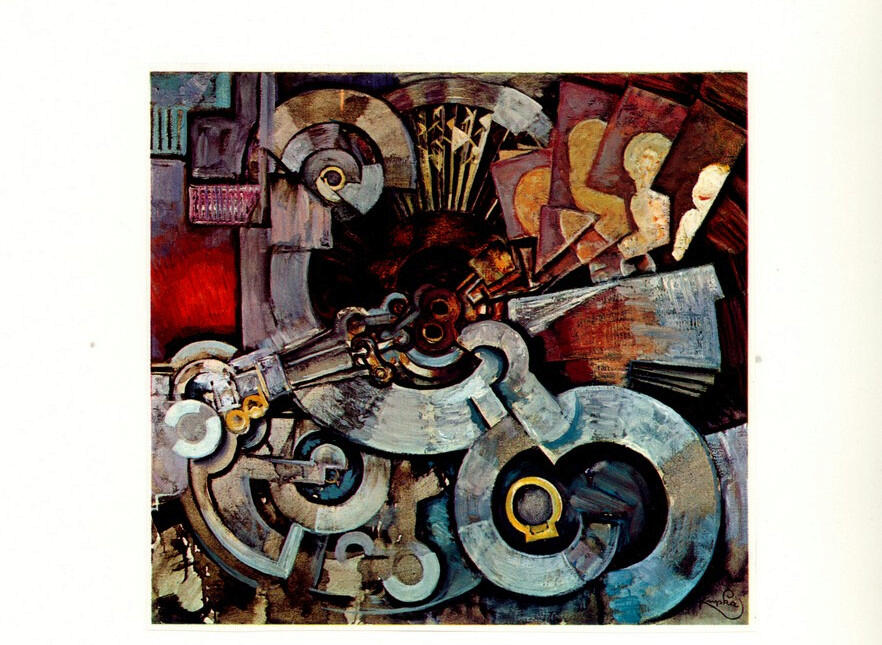 Anonimo , Kupka, Frank - sec. XX - L'acciaio lavora , fronte