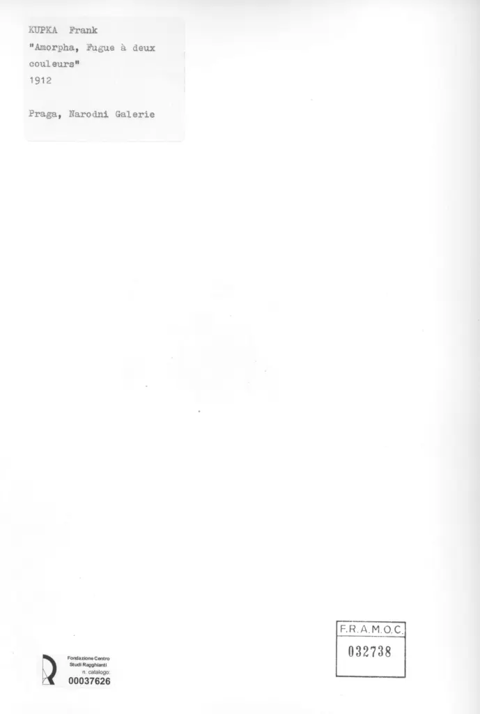 Anonimo , Kupka, Frank - sec. XX - Amorpha, Fugue &agrave; deux couleurs , retro