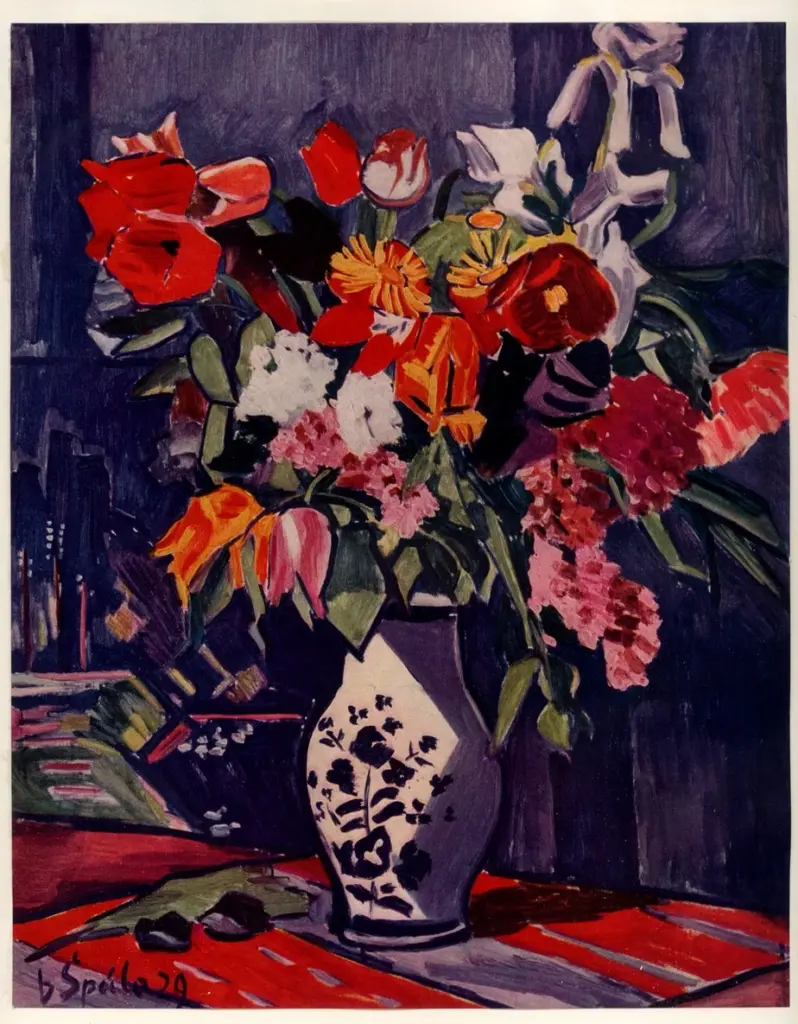 Anonimo , &Scaron;p&agrave;la, V&agrave;clav - sec. XX - Tulipani , fronte