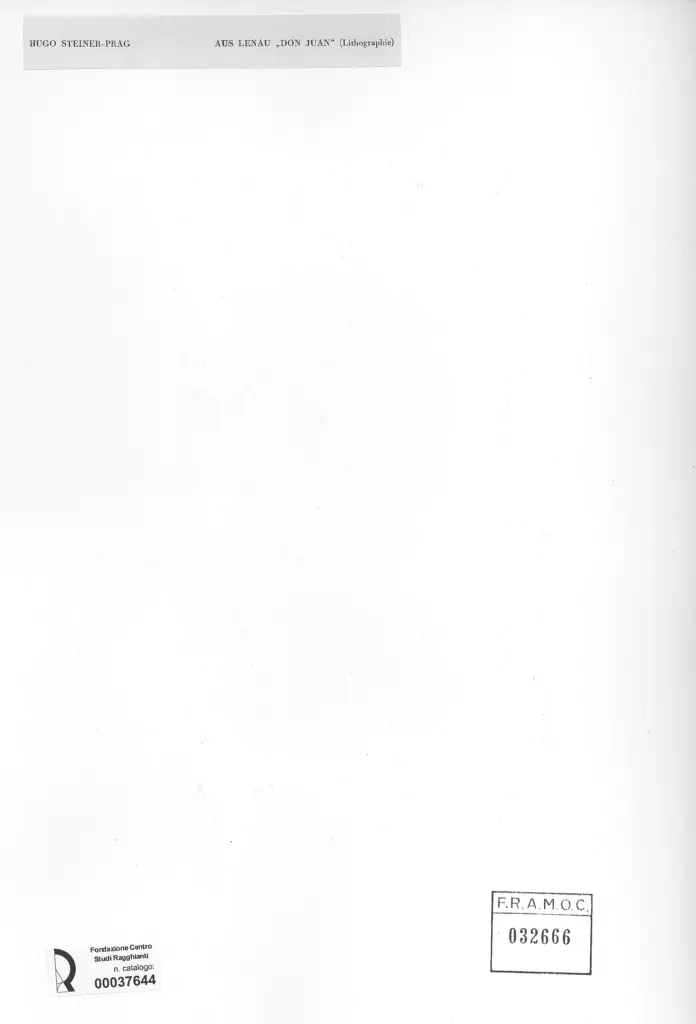 Anonimo , Steiner-Prag, Hugo - sec. XIX/ XX - Don Juan , retro