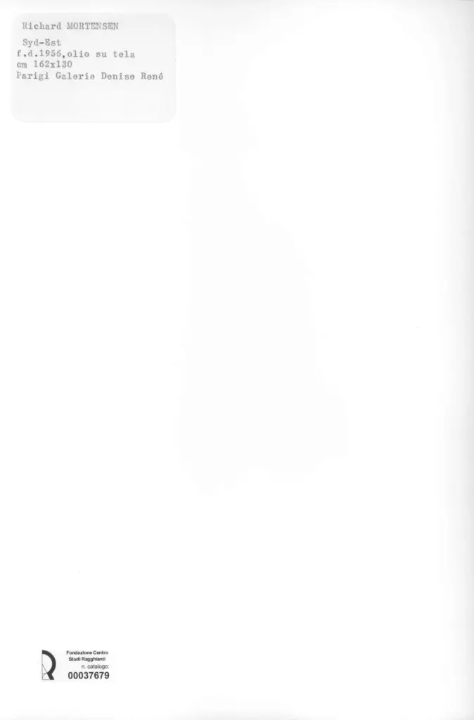 Anonimo , Mortensen, Richard - sec. XX - Syd-Est , retro