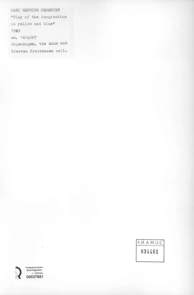 Anonimo , Pedersen, Carl Henning - sec. XX , retro