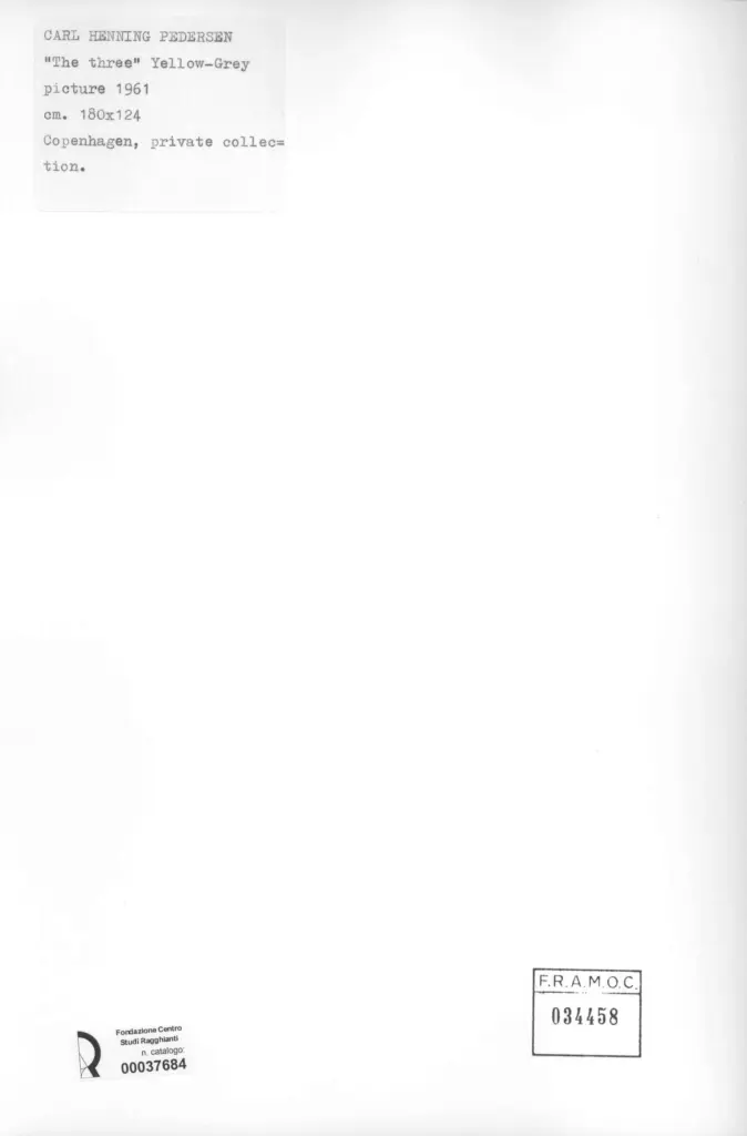 Anonimo , Pedersen, Carl Henning - sec. XX , retro