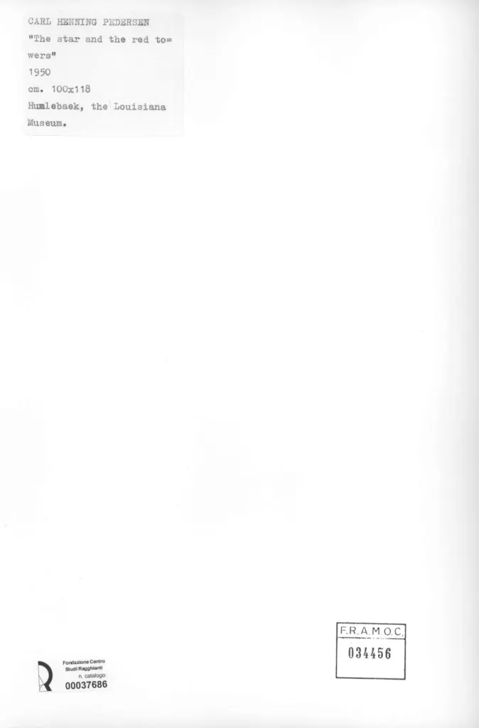 Anonimo , Pedersen, Carl Henning - sec. XX , retro