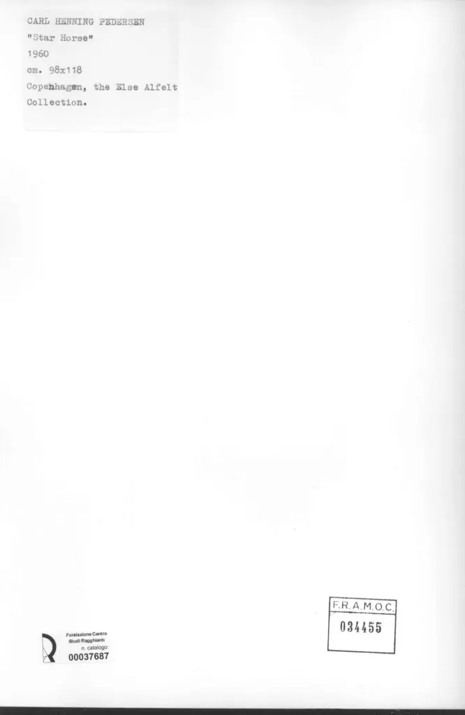 Anonimo , Pedersen, Carl Henning - sec. XX , retro